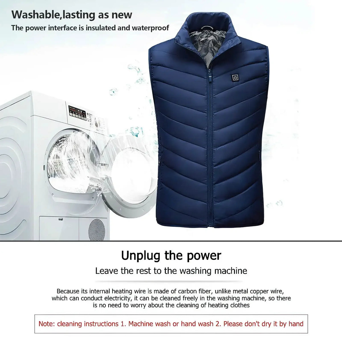 Heated Vest Zones Washable Electric Heated Jackets Men Women Sportswear Heated Coat Graphene Heat Coat USB Heating Jacket