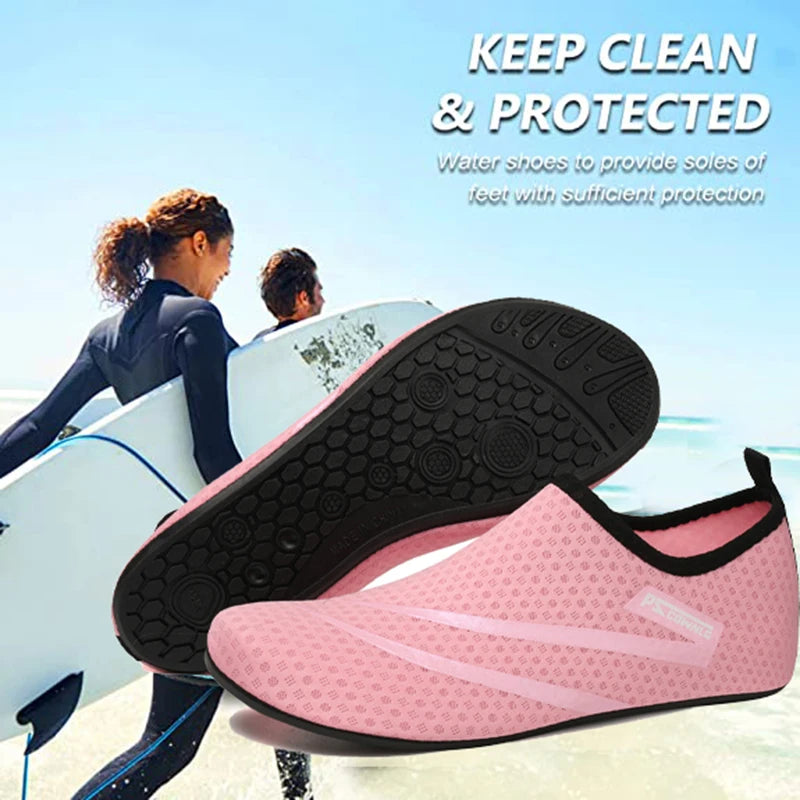 Unisex Non-Slip Aqua Shoes – Water-Resistant Beach &amp; Diving Socks for Men &amp; Women