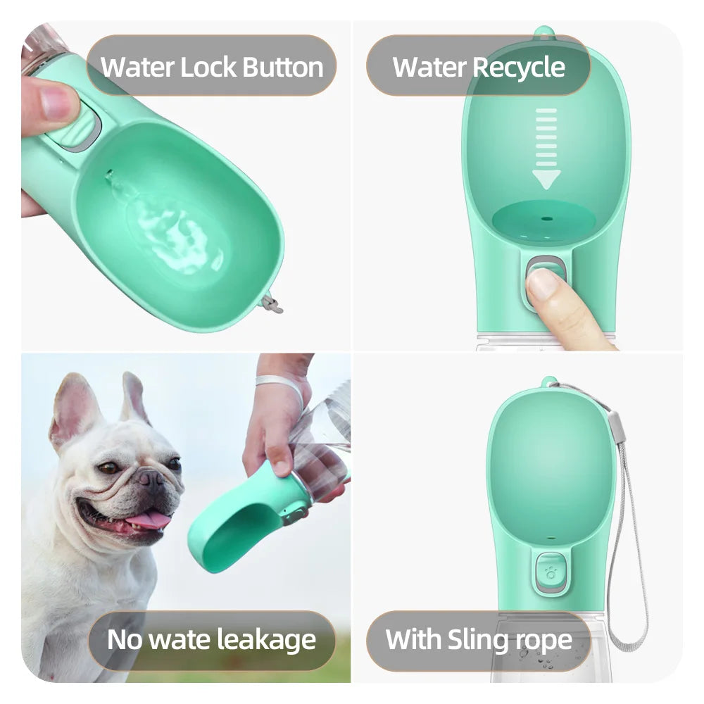 Leakproof Portable Dog Water Bottle: Ideal for Small and Large Dogs, Cats, and Outdoor Use