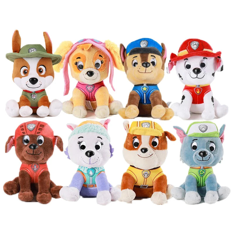 Genuine Paw Patrol 9kinds Chase Skye Everest in Signature Snow Rescue Uniform 6&quot; 15-18cm Anime Doll Plush Toy Children Gift