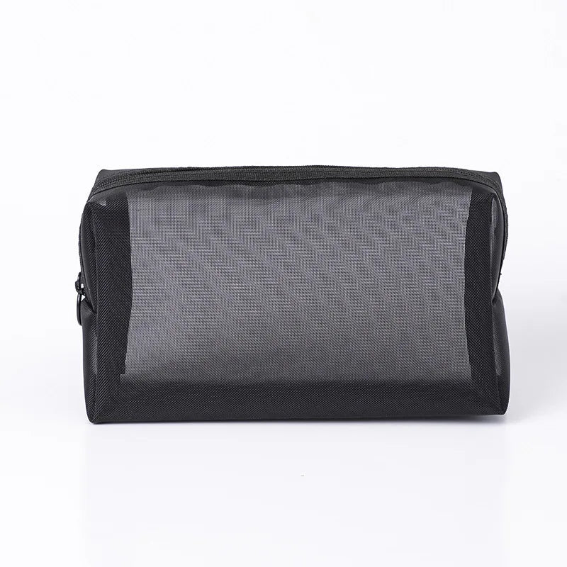 Mesh Cosmetic Travel Bag - Portable Makeup Organizer for Women