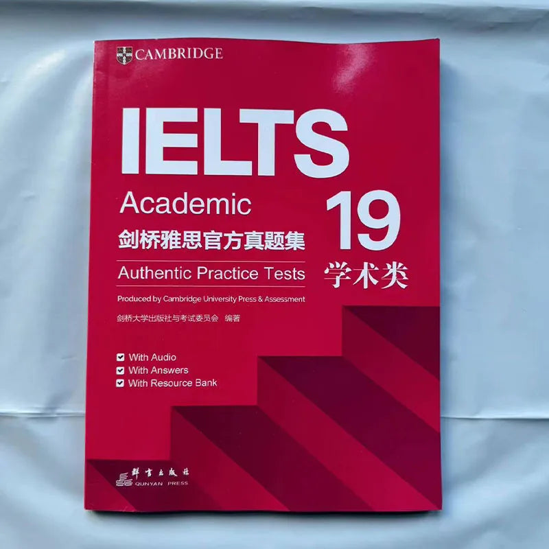 Cambridge English IELTS 19 Academic: Comprehensive Study Book and Workbook with Authentic Practice Tests for Speaking, Listening, Reading, and Writing