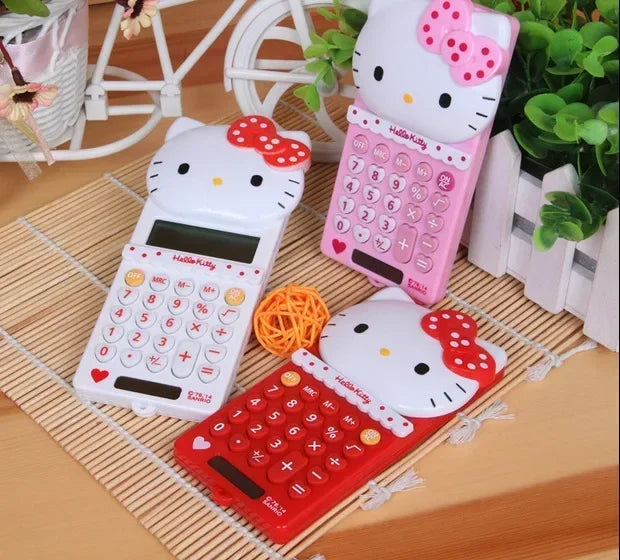 Hello Kitty Cute Electronic Calculator - Desktop Tool for School and Office Use