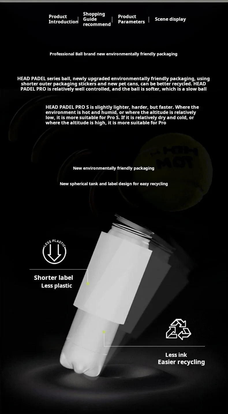 Padel Tennis Balls – Competition & Training Grade, Speed Control Type (3 Balls per Can)