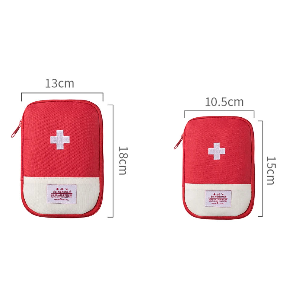 Portable First Aid Medical Kit for Travel and Camping Emergency Medicine Storage Organizer Pouch