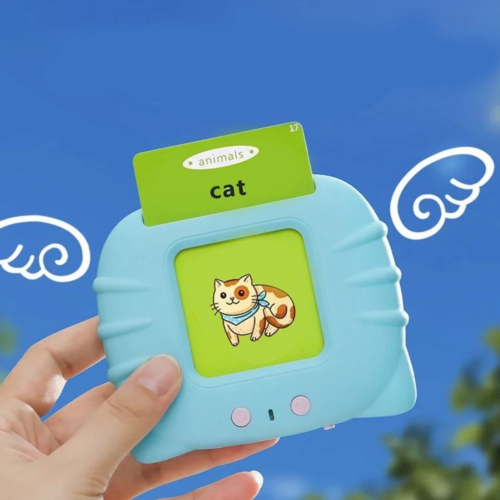 Early Education Flash Card Learning Toys Talking Flashcards for Kids Preschool English Electronic Audio Book Machine Gift