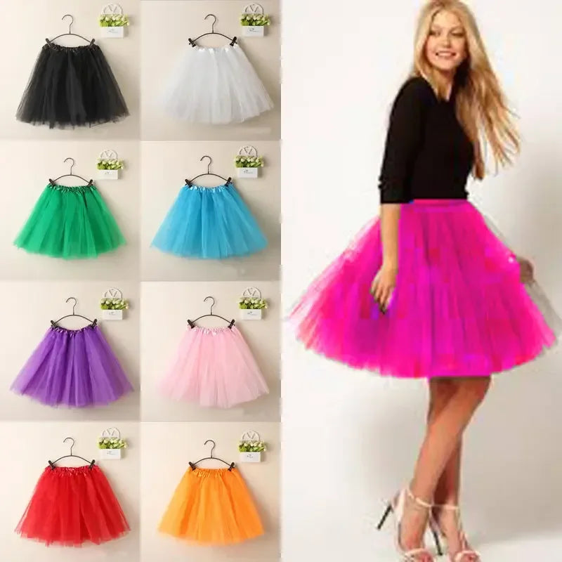 Women’s Summer Vintage Tulle Skirt: Fancy Ballet Dancewear for Parties and Costumes