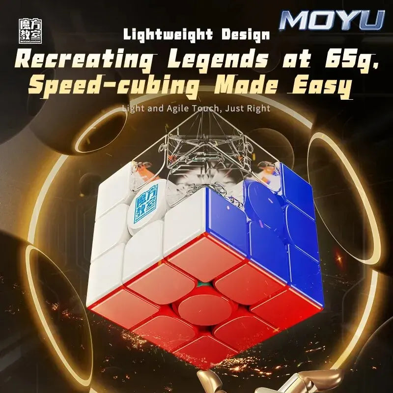 MoYu RS3M V5 3x3 Magnetic Speed Cube: Professional Puzzle Fidget Toy