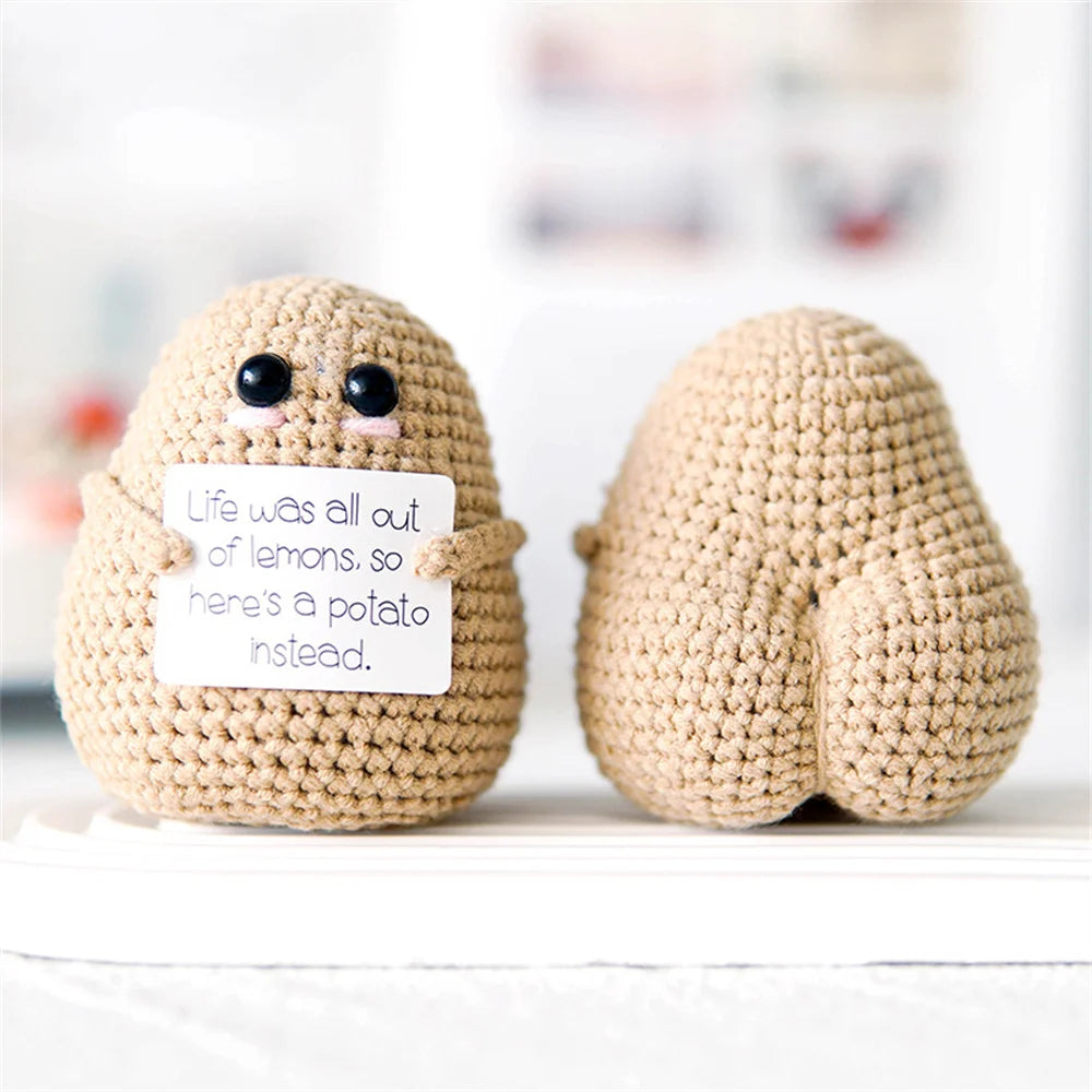 Hand-Woven Potato Doll: Cute Home Decor and Christmas Gift