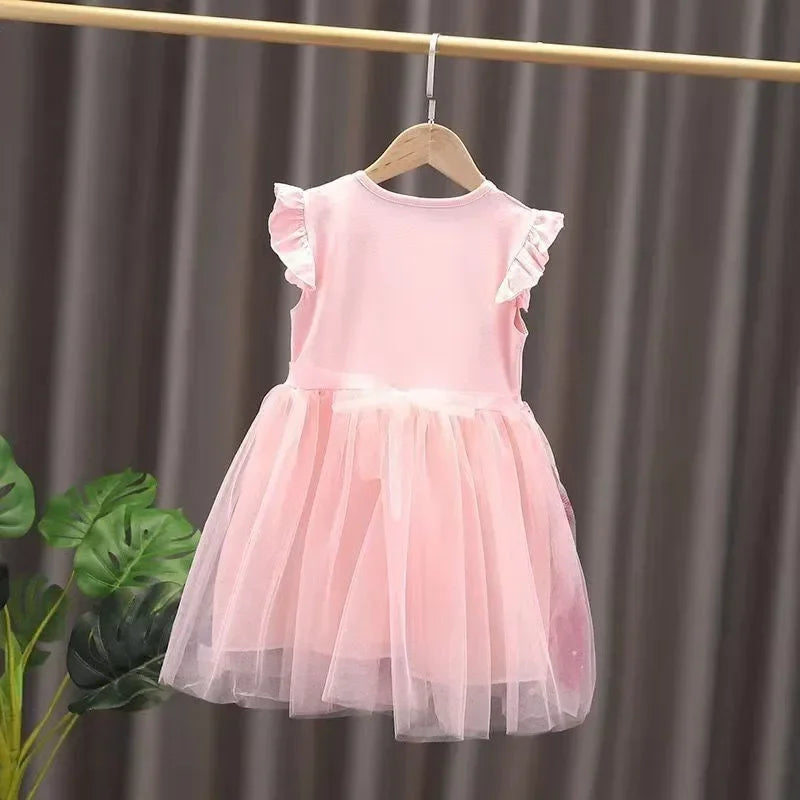 Summer Dresses For Girls -  Frozen Anna Elsa, Perfect for Birthday Parties and Children's Events