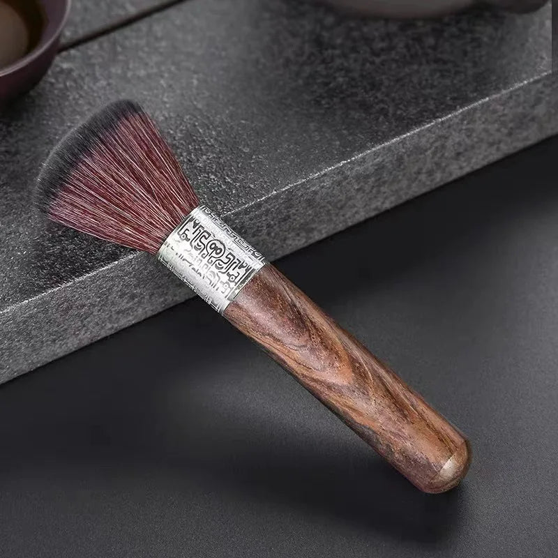 Hibioru Wooden Espresso Brush: Coffee Powder Cleaning Tool for Baristas and Filters