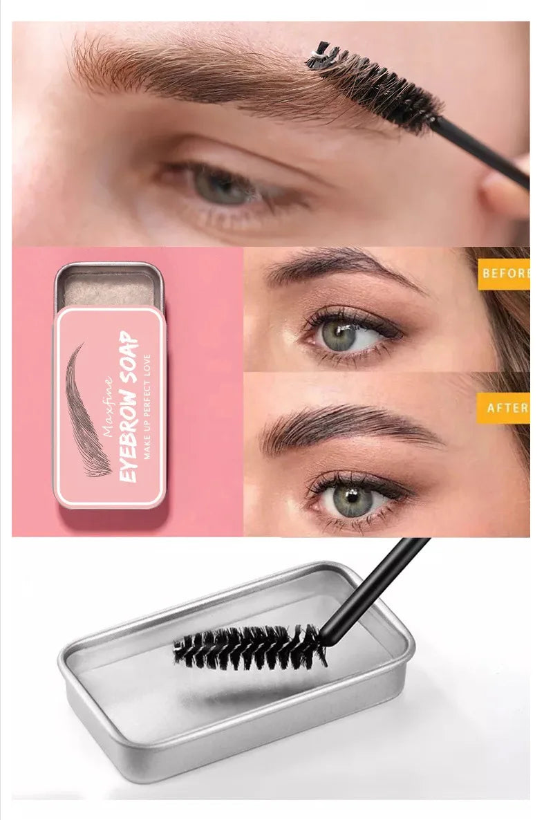 Transparent Waterproof Eyebrow Wax - Long-Lasting &amp; Natural Finish