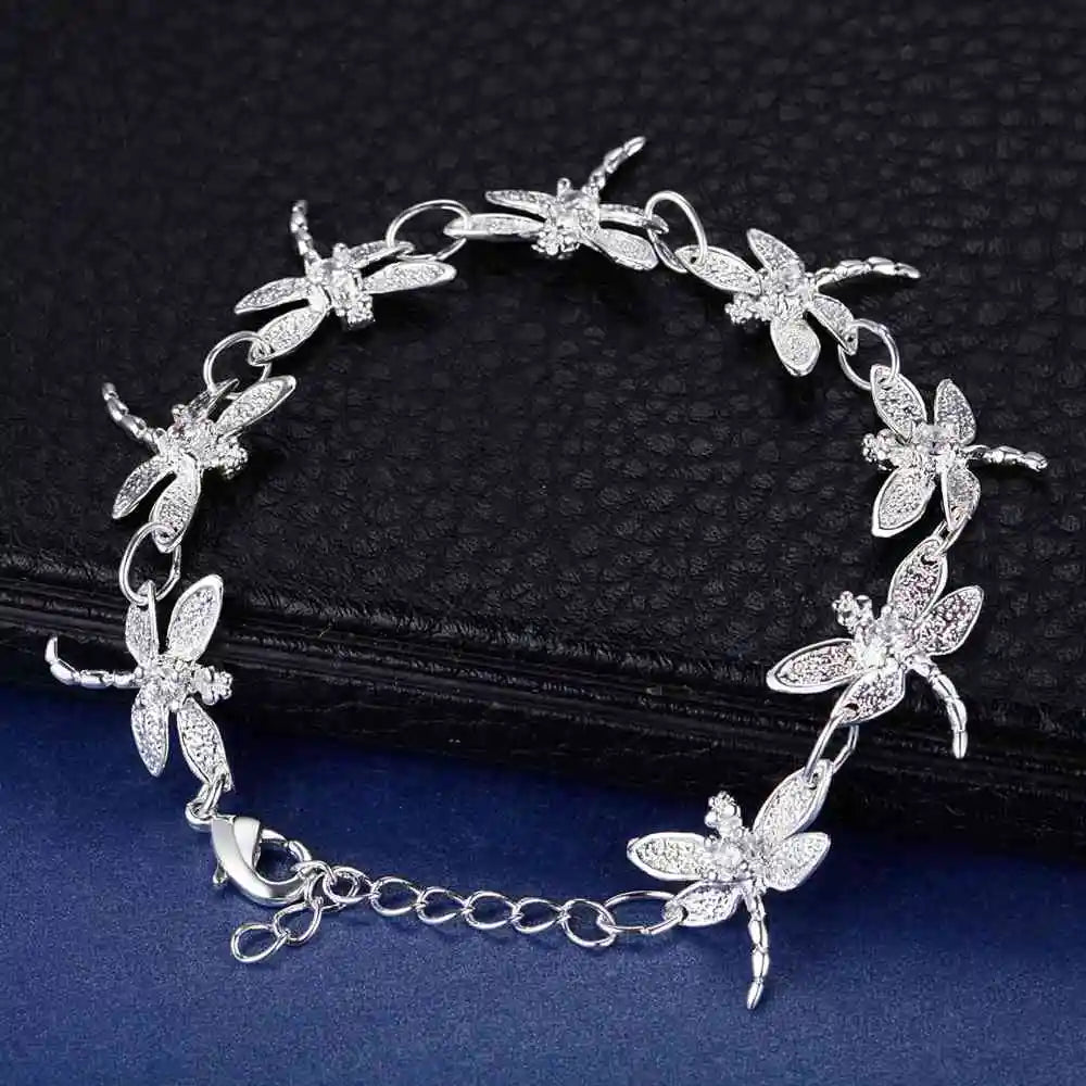 925 Sterling Silver Heart Bracelet for Women and Men, High-Quality Romance Chain Fashion Jewelry for Engagement, Party and Wedding Gift