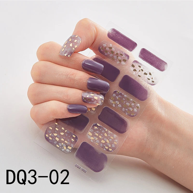 Patterned Nail Stickers - High-Quality Wholesale Nail Strips for Women