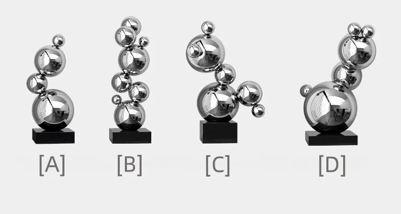 Stainless Steel Combination Ball Decoration for Home, Office, and Shop