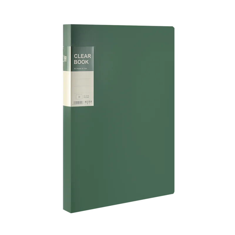 A4 Transparent Multi-Layer Folder with 20/30/40/60 Pages for Office &amp; School