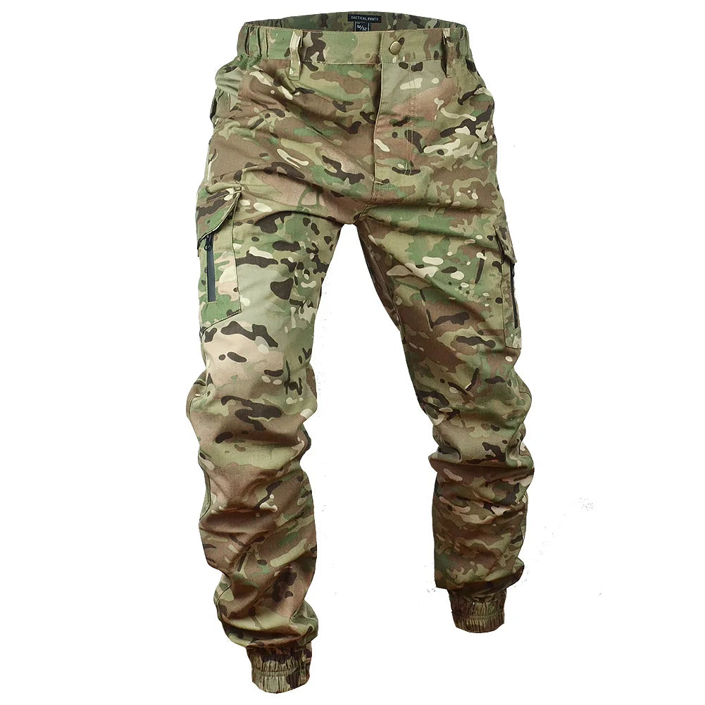 Mege Tactical Camouflage Cargo Joggers - Ripstop Outdoor Hiking Pants