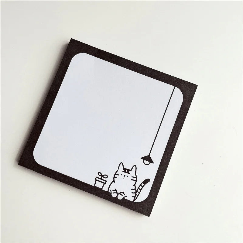 50 Sheets Cute Cat Memo Pad - Kawaii To-Do List Notes for Students