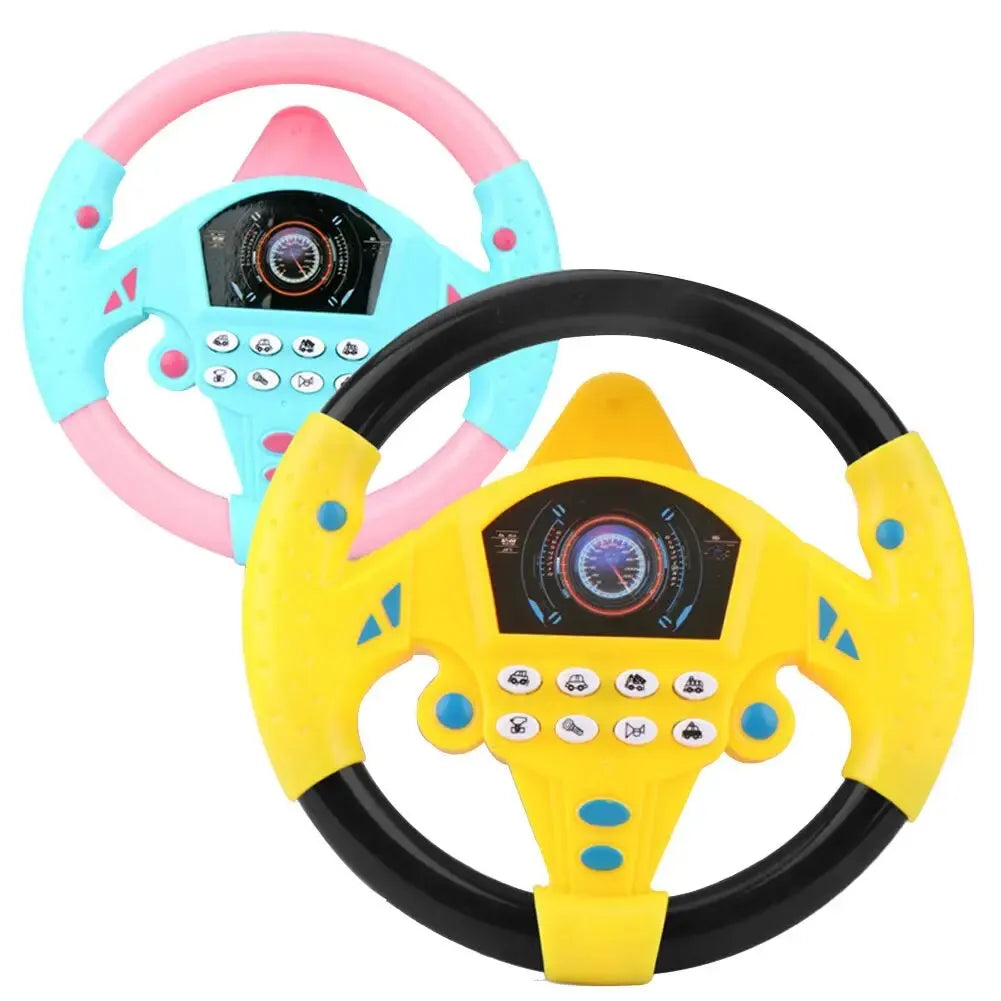 Kids&#39; Simulated Driving Toy: Steering Wheel with Sounds &amp; Music for Interactive Play