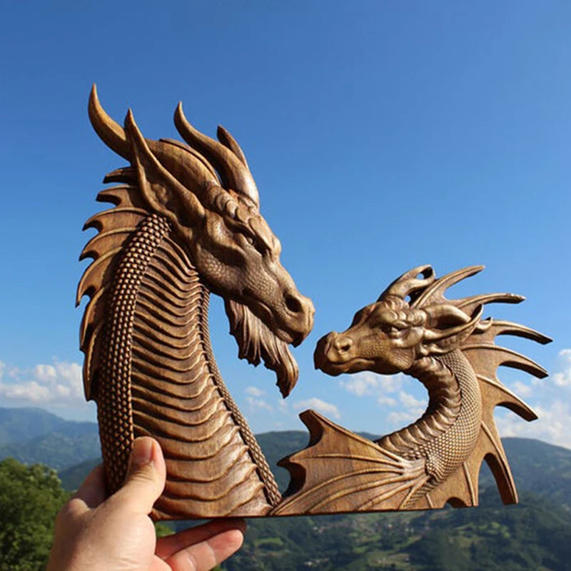 Resin Dragon Statues: Fantasy Animal Sculptures for Garden and Patio Decor