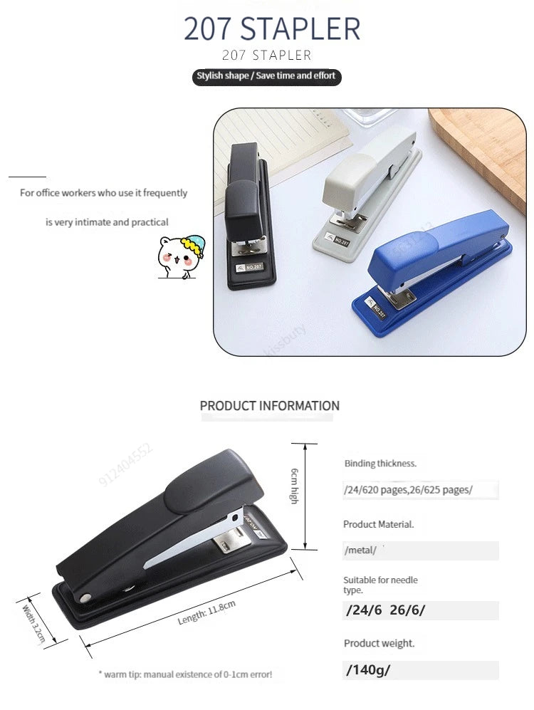 Handheld Multi-Function Stapler for Students and Offices - Durable and Labor-Saving