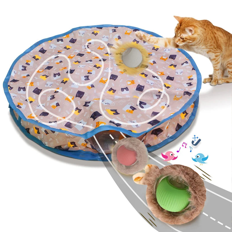 Motion-Activated Interactive Cat Toy Ball – Hide and Seek Fun for Indoor Play