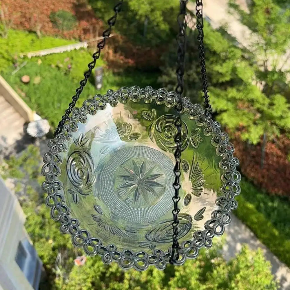 Outdoor Hanging Bird Feeder - Decorative Pendant for Garden and Courtyard