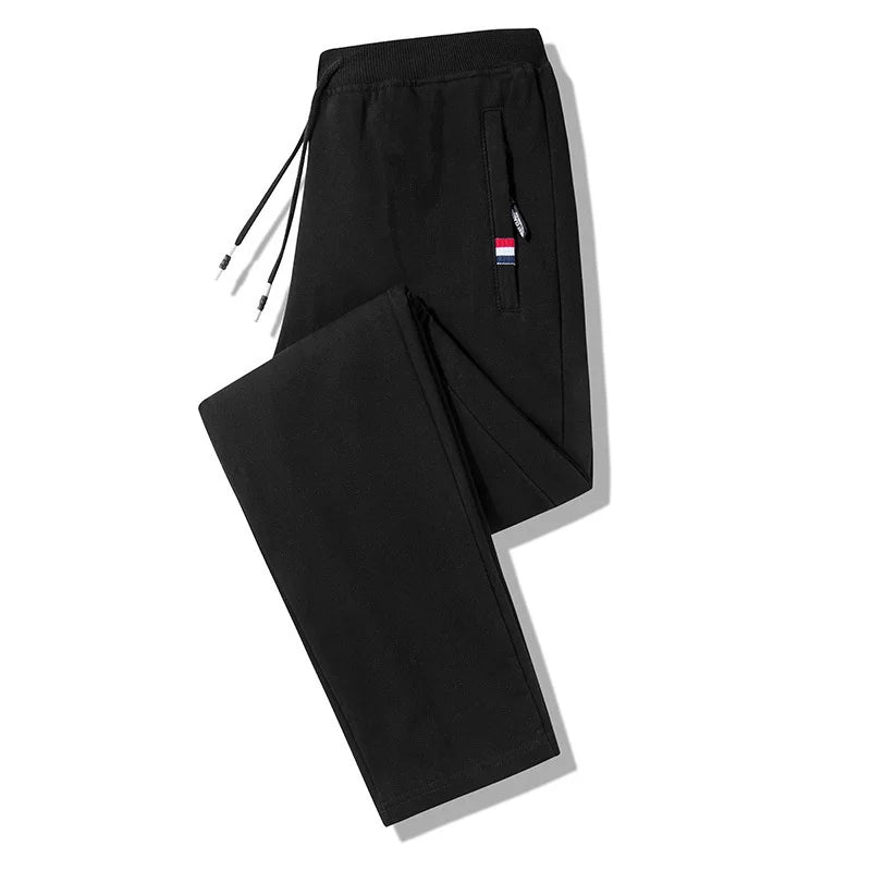 Men&#39;s Autumn Fitness Sweatpants - Elastic Waist Cotton Gym Joggers (M-8XL)