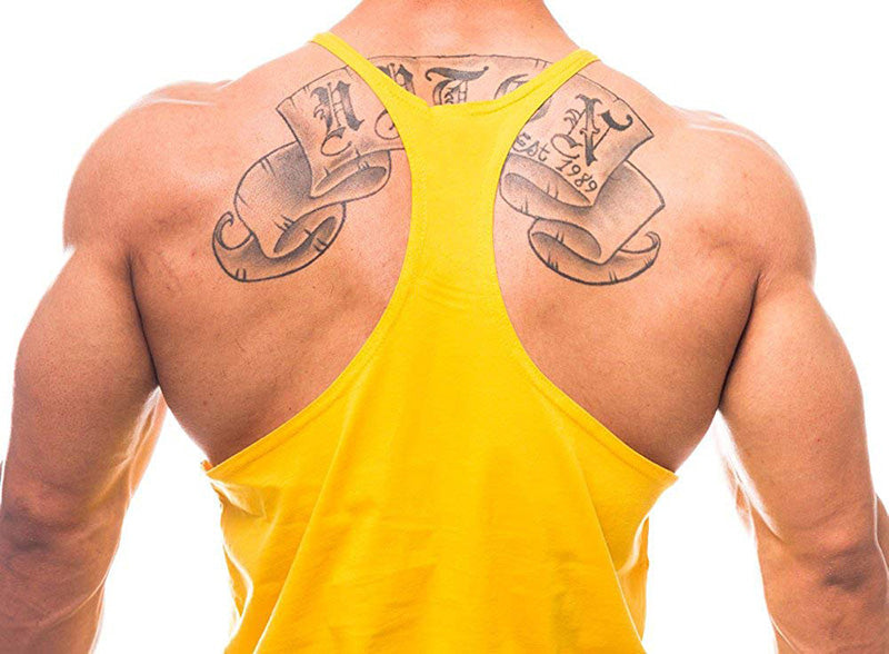 Men&#39;s Fitness Tank Tops – Cotton, Breathable Gym Vests for Bodybuilding, Summer Sleeveless Y-Back Sportswear.