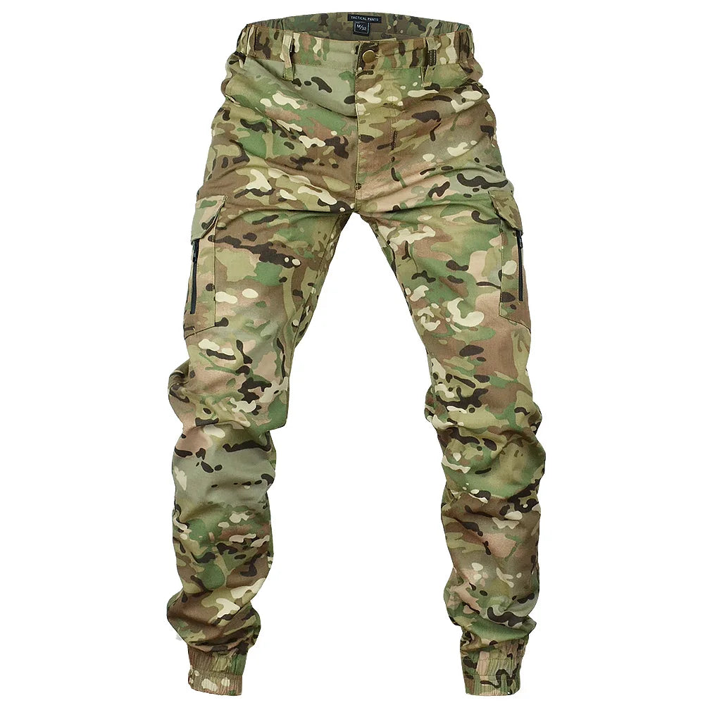 Mege Tactical Camouflage Cargo Joggers - Ripstop Outdoor Hiking Pants