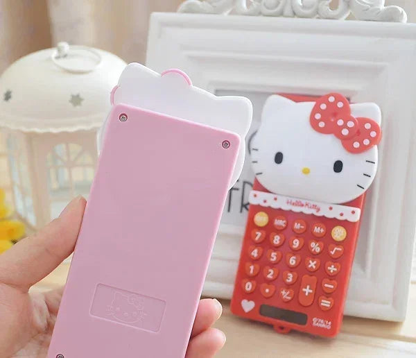 Hello Kitty Cute Electronic Calculator - Desktop Tool for School and Office Use