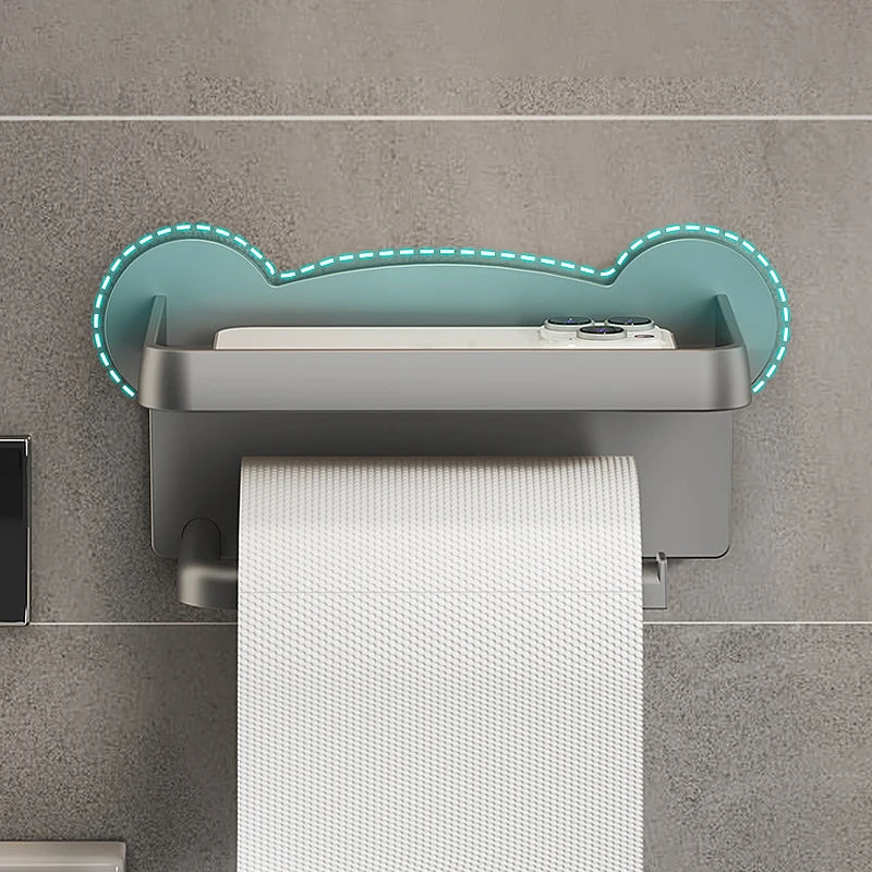 Bathroom Paper Towel Holder: No-Punching Storage Solution