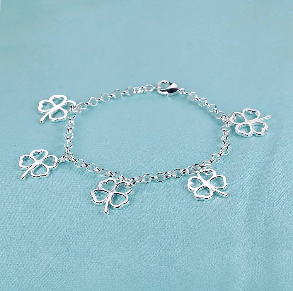 925 Sterling Silver Heart Bracelet for Women and Men, High-Quality Romance Chain Fashion Jewelry for Engagement, Party and Wedding Gift