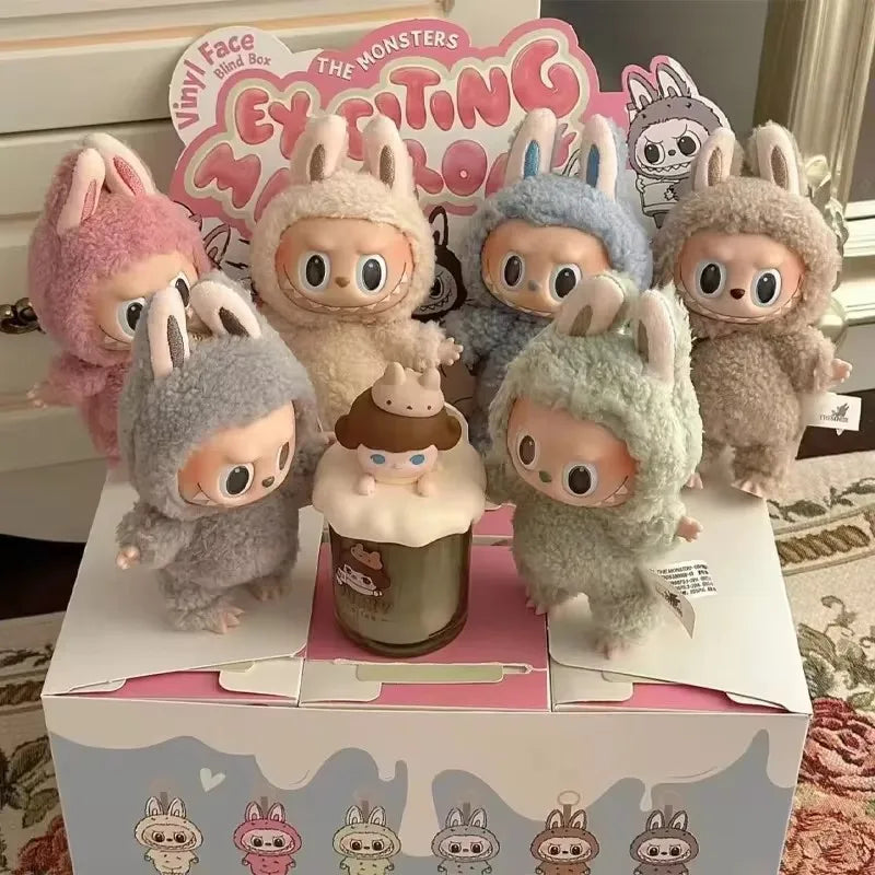 High-Quality Labubu Monster Figures: Cute 1:1 Replica Gift Box Set