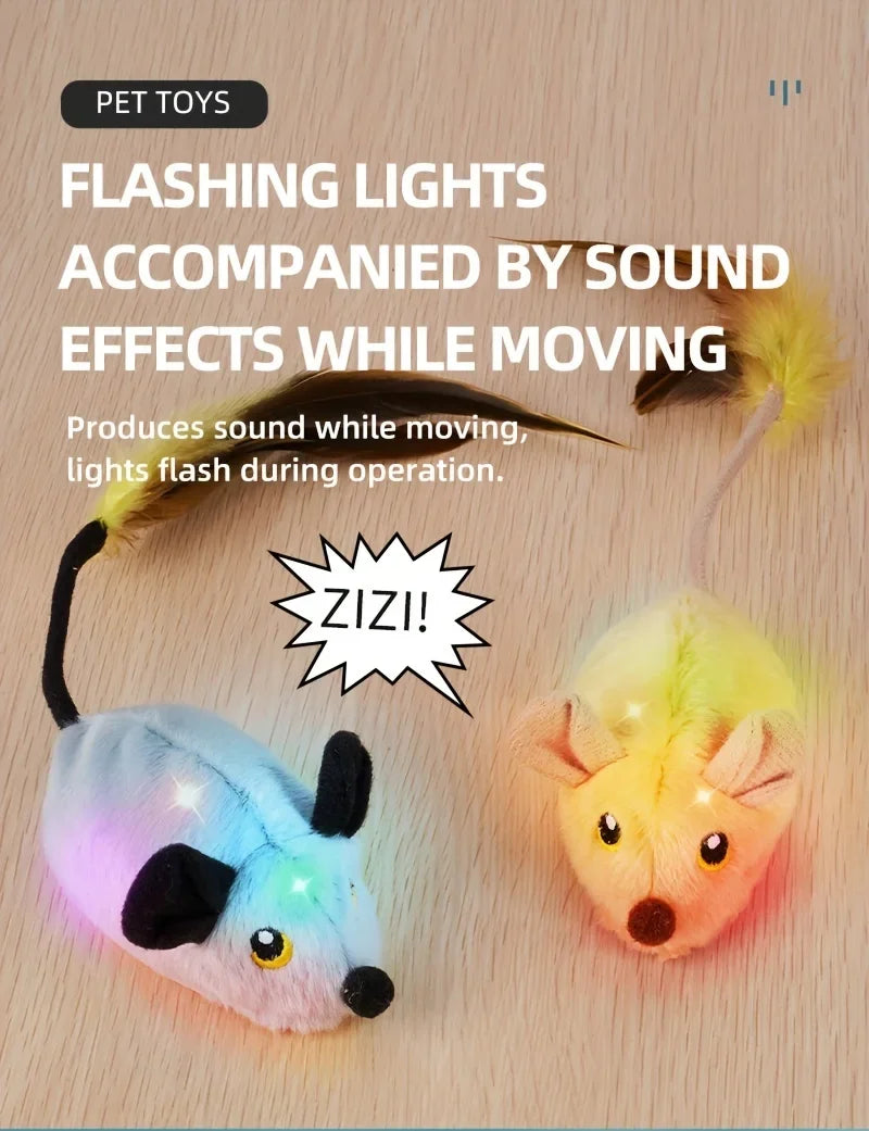 USB Rechargeable Electric Cat &amp; Mouse Toy – Interactive, Bite-Resistant Chasing Disc for Pets