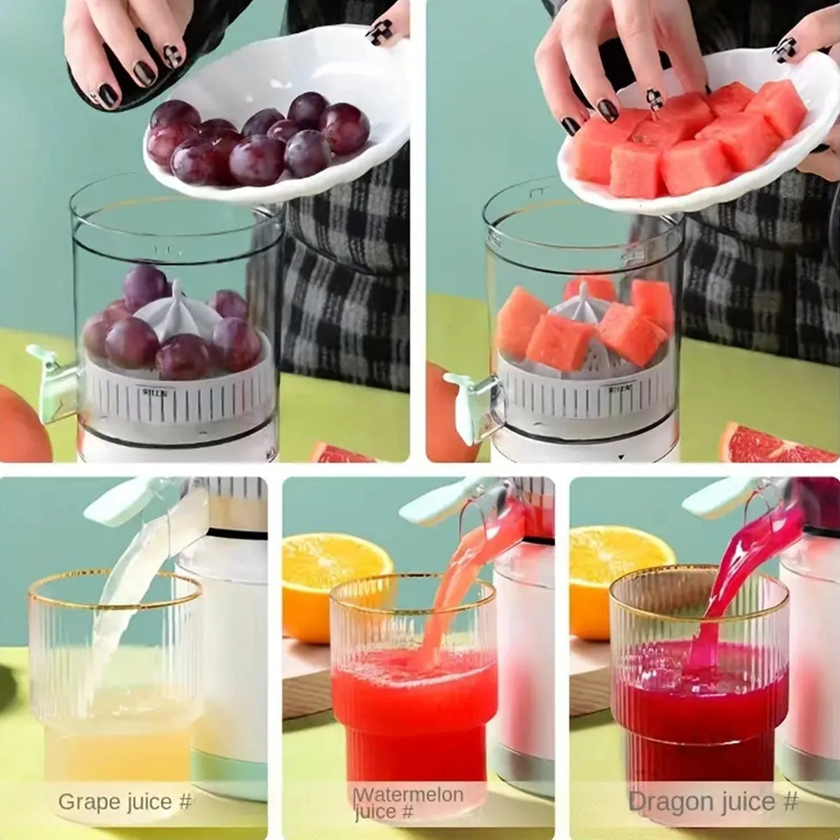 USB Rechargeable Citrus Juicer - Wireless &amp; Automatic