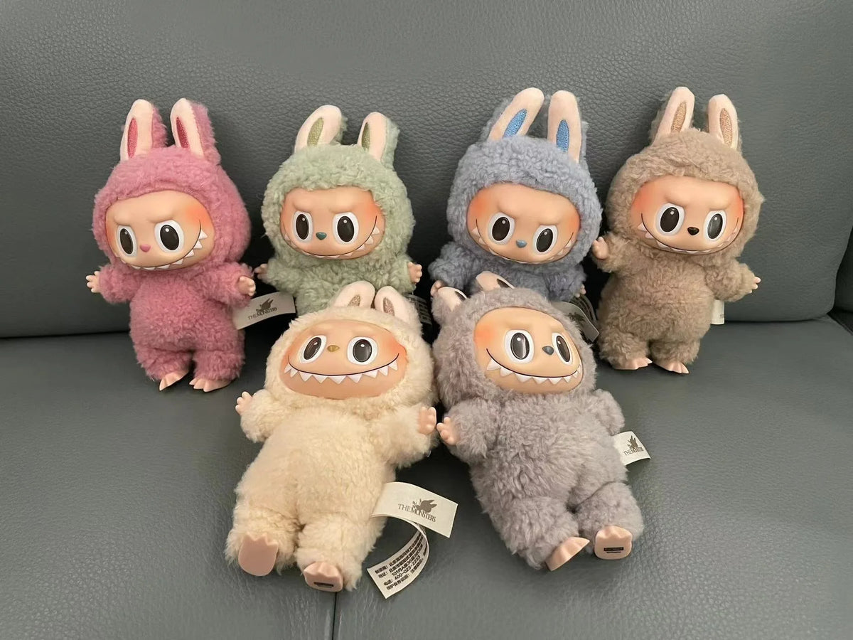 High-Quality Labubu Monster Figures: Cute 1:1 Replica Gift Box Set