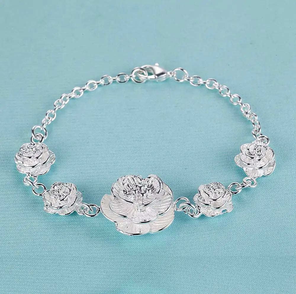 925 Sterling Silver Heart Bracelet for Women and Men, High-Quality Romance Chain Fashion Jewelry for Engagement, Party and Wedding Gift