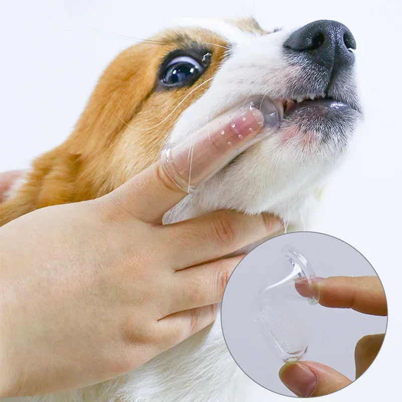 Super Soft Pet Finger Toothbrush: Silicone Teeth Care Tool for Dogs and Cats