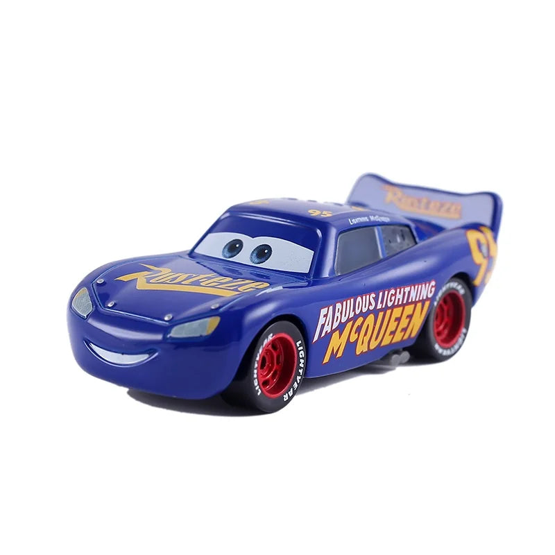 Disney Pixar Cars 2 Lightning McQueen Mini Racing Car – Original 1:3 Dinoco Racers Collection, Diecast Metal Model for Kids&#39; Gifts