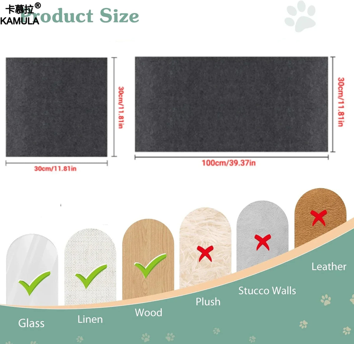 Self-Adhesive Cat Scratching Mat: Trimmable Carpet for Furniture Protection Against Scratching