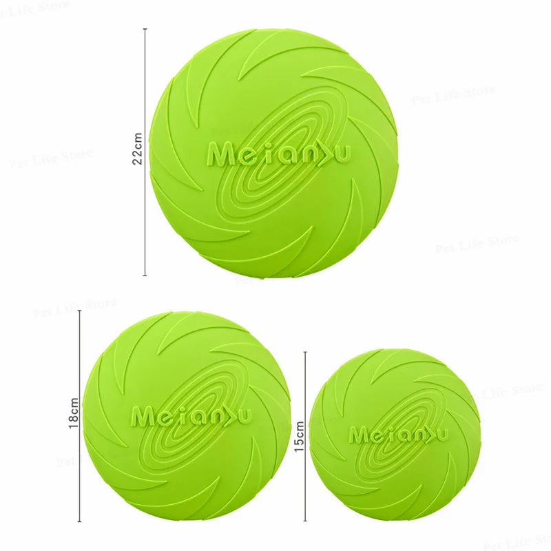 OUZEY Bite-Resistant Flying Disc – Durable Dog Toy for Outdoor Training &amp; Play