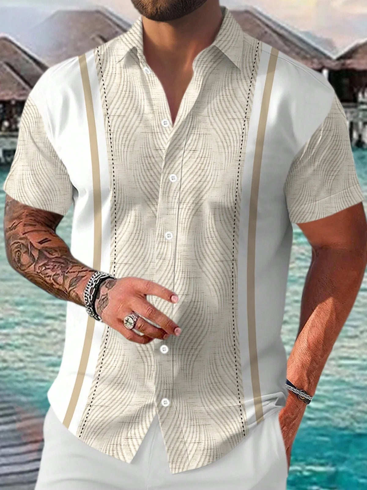 Men's Breathable 3D Print T-Shirt, Lightweight Short Sleeve Summer Tee, Casual Fashion Streetwear