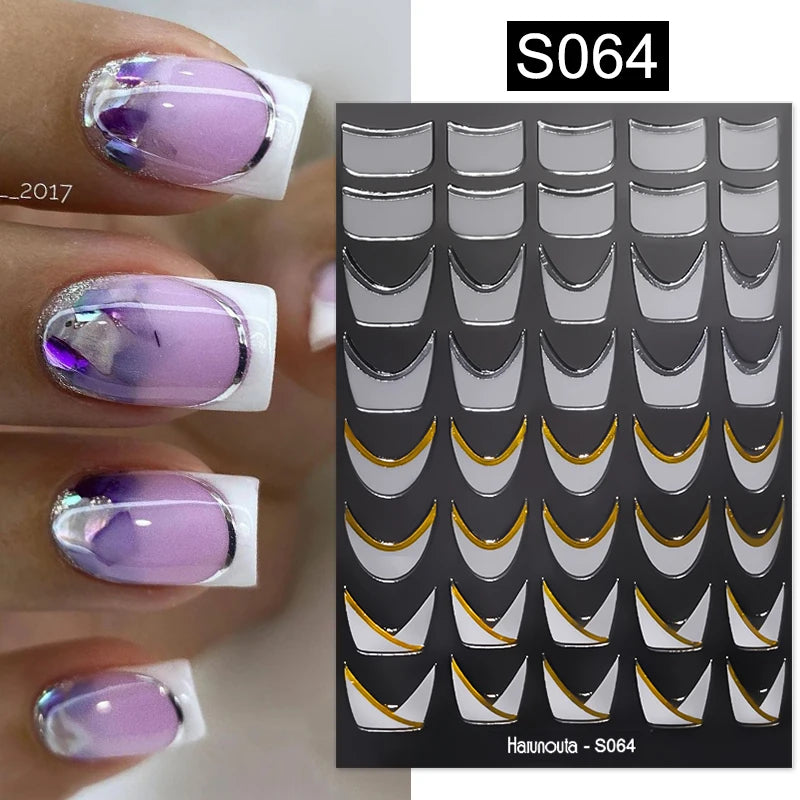 Succulent Plants 3D Nail Sticker - Spring Floral DIY Decoration