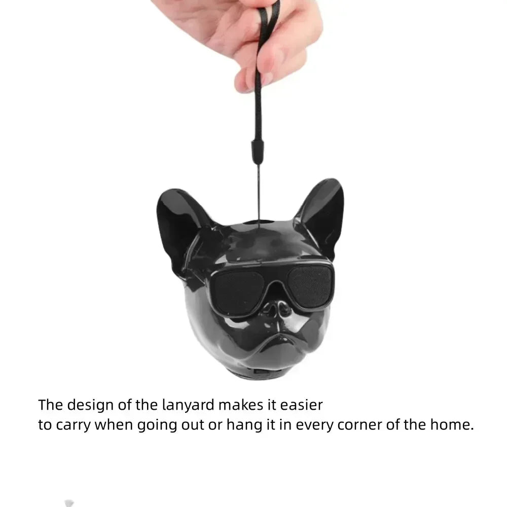 Creative French Bulldog Design Wireless Bluetooth Speaker for Enhanced Bass Sound