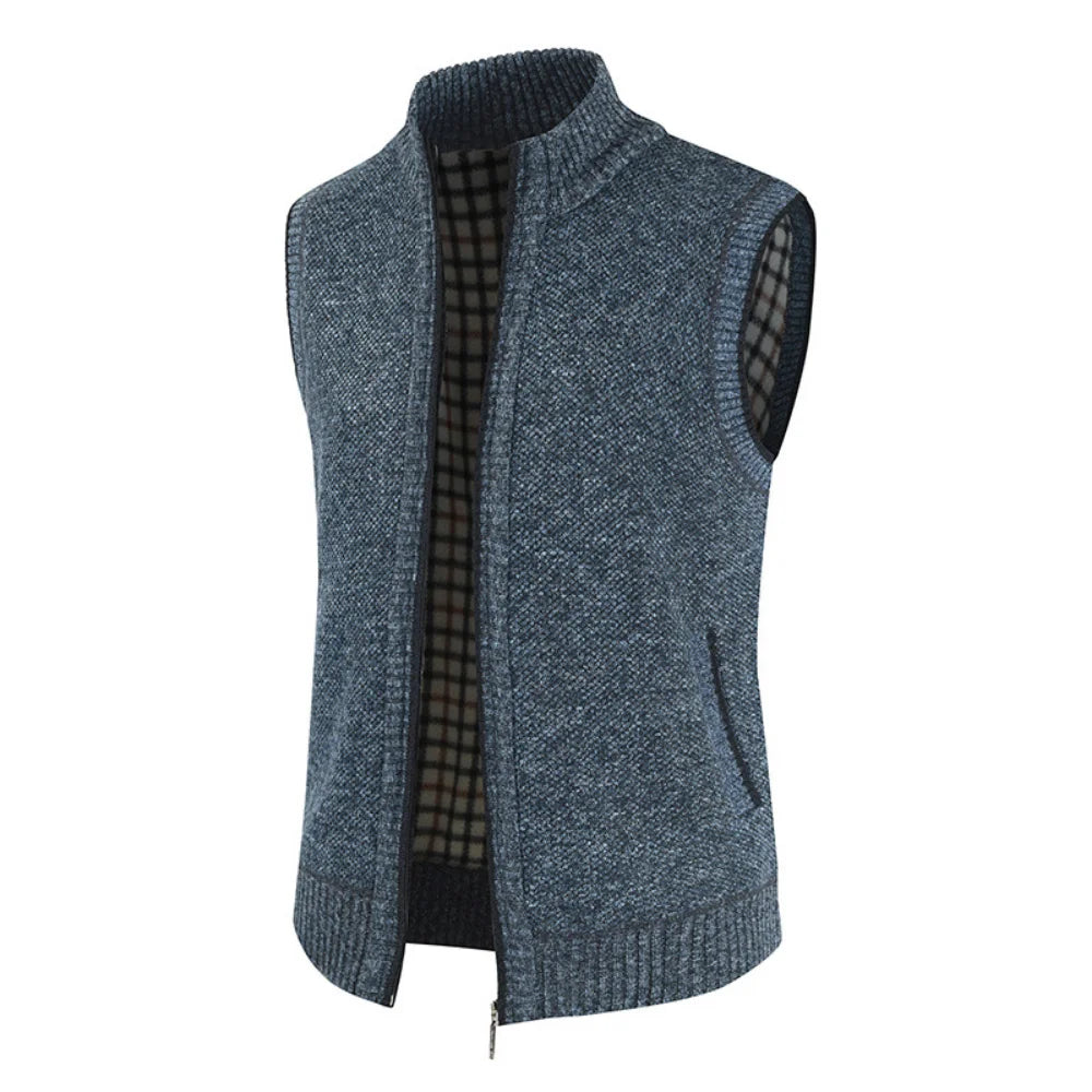 KB New Autumn and Winter Men&#39;s Coat Fashion Warm Outer Wear Vest Hot Vest Casual Sleeveless Jacket