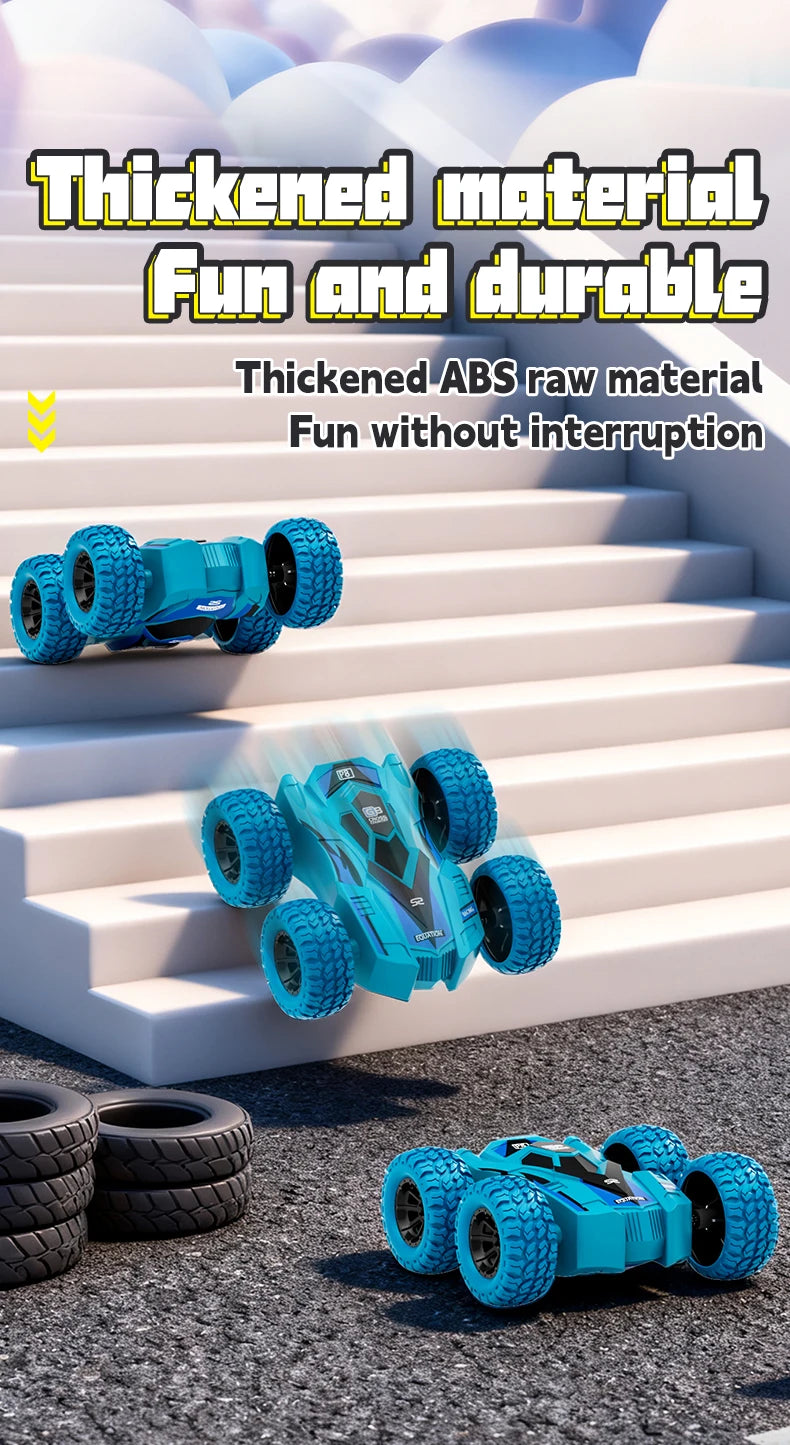 4-8 Pack 360° Stunt Cars for Kids, Friction-Powered Push-and-Go Toy Vehicles, Fun Gift for Toddlers