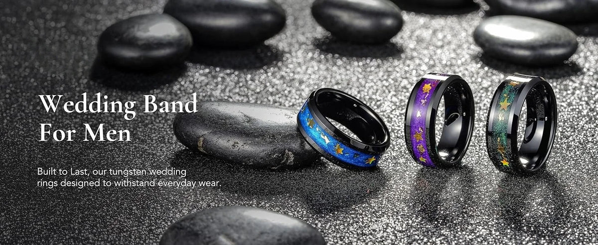 Vintage Cat Moon and Stars Art Ring, Classic Oil Painting Style Stainless Steel Ring for Women and Men Fashion Jewelry Gift