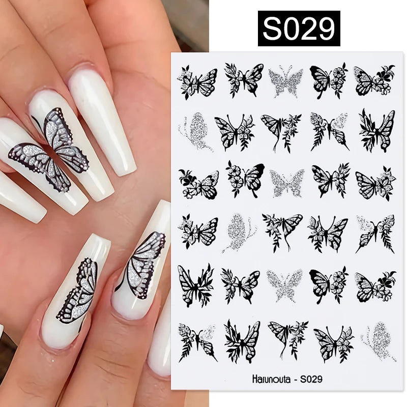 Succulent Plants 3D Nail Sticker - Spring Floral DIY Decoration