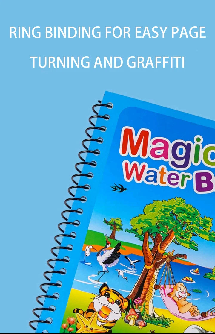 Magical Water Drawing Book – Reusable Montessori Coloring Toy for Children